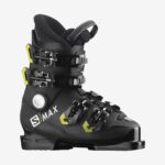 Junior-Kids' On-Piste Boots S/Max 60 Rt Black-Acid Green