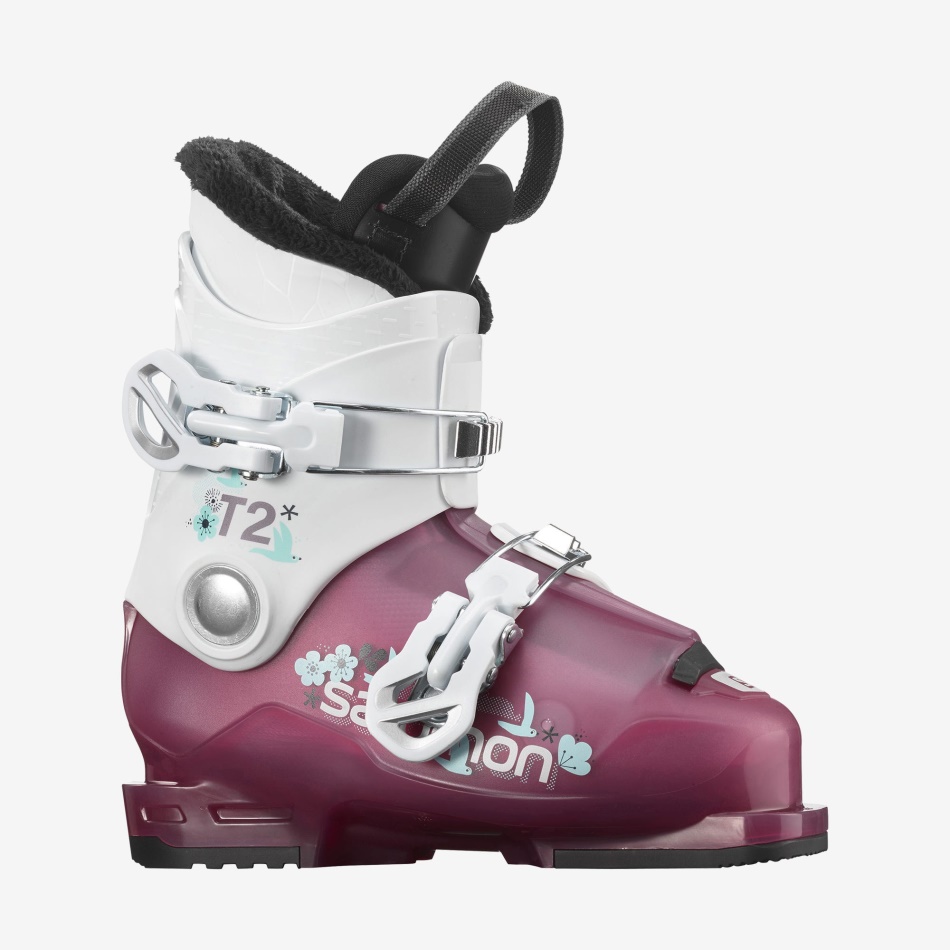Junior-Kids' On-Piste Boots T2 Rt Girly Rose Violet-White - Image 1