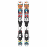 Junior-Kids' On-Piste Ski Package T1 Xs (And C5) White-Multicolor - Image 2