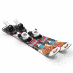 Junior-Kids' On-Piste Ski Package T1 Xs (And C5) White-Multicolor - Image 6