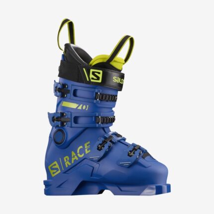 Junior-Kids' Racing Boots S/Race 70 Race Blue-Acid Green-Black
