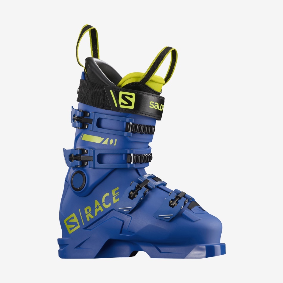 Junior-Kids' Racing Boots S/Race 70 Race Blue-Acid Green-Black - Image 1