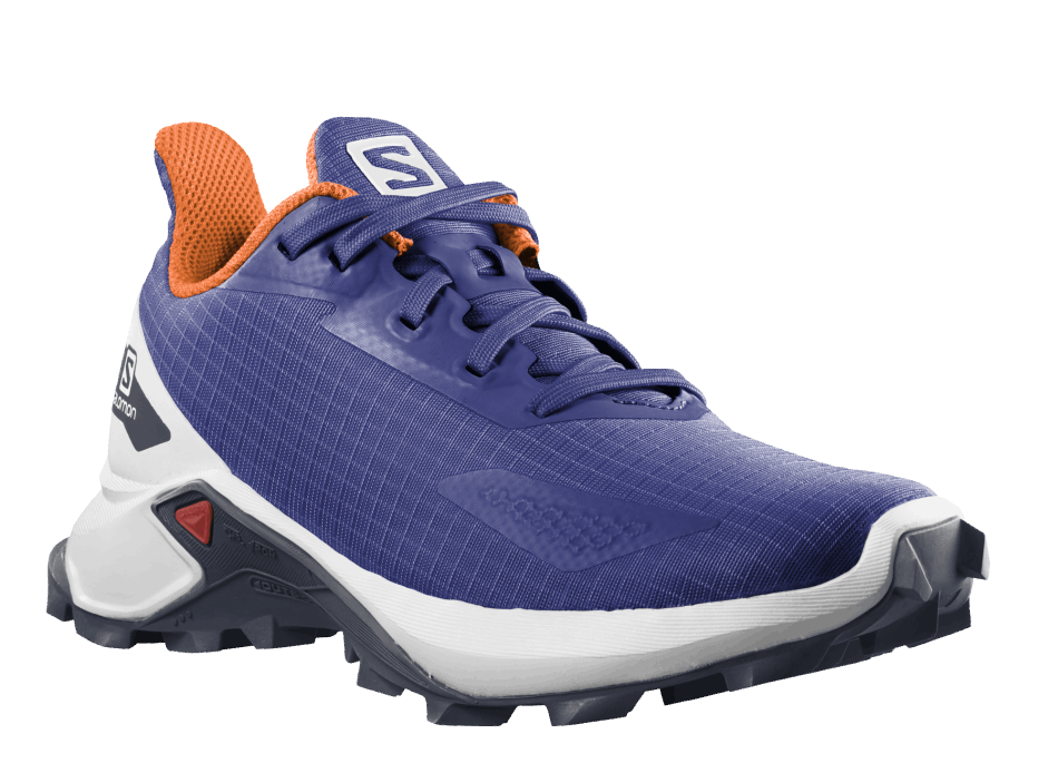 Junior-Kids' Shoes Alphacross Blast Blue-White-Vibrant Orange - Image 2