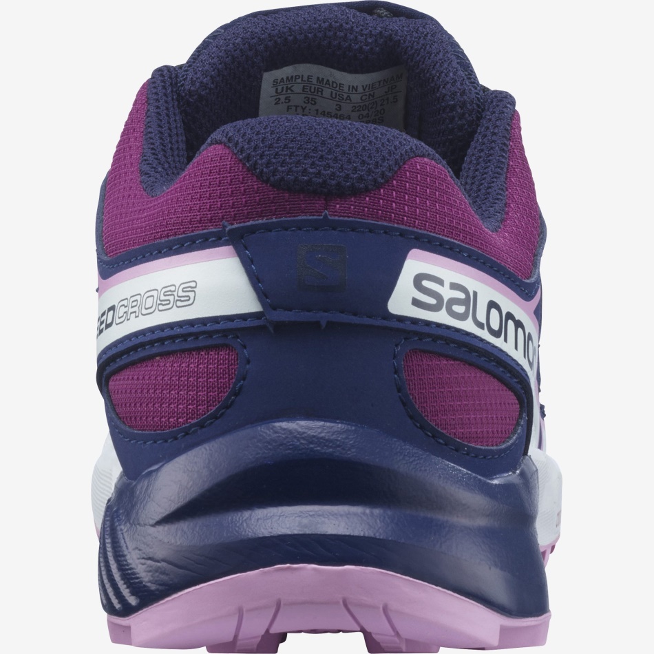 Junior-Kids' Shoes Speedcross Plum Caspia-Evening Blue-Orchid - Image 3