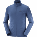 Men's Full Zip Midlayer Jacket Essential Lightwarm Dark Denim - Image 4