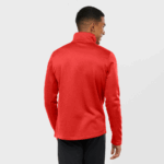 Men's Full Zip Midlayer Jacket Essential Lightwarm Heather Goji Berry-Heather - Image 2