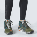 Men's Hiking Boots Predict Hike Mid Gore-Tex Pine-Red Orange - Image 7