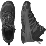 Men's Hiking Boots X Ultra 4 Mid Wide Gore-Tex Black-Magnet-Pearl Blue - Image 6