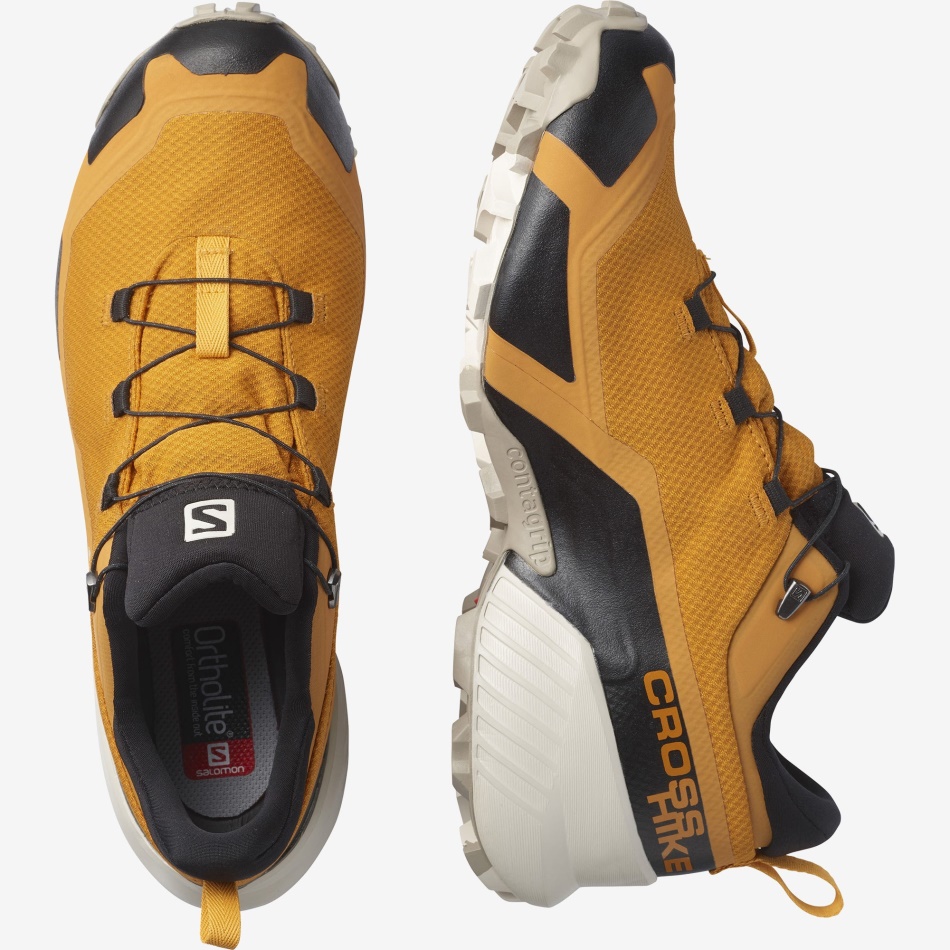 Men's Hiking Shoes Cross Hike Gore-Tex Golden-Vintage Khaki-Saffron - Image 6