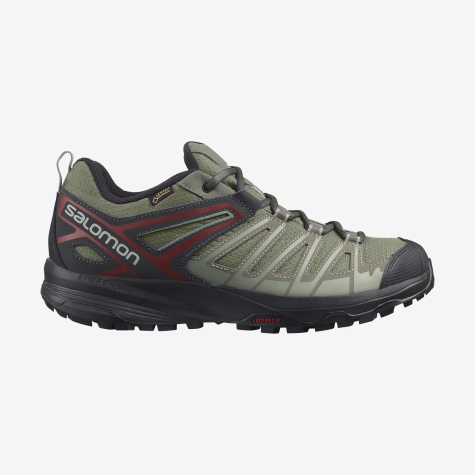 Men's Hiking Shoes X Crest Gore-Tex Castor Gray-Shadow-Bossa Nova - Image 1