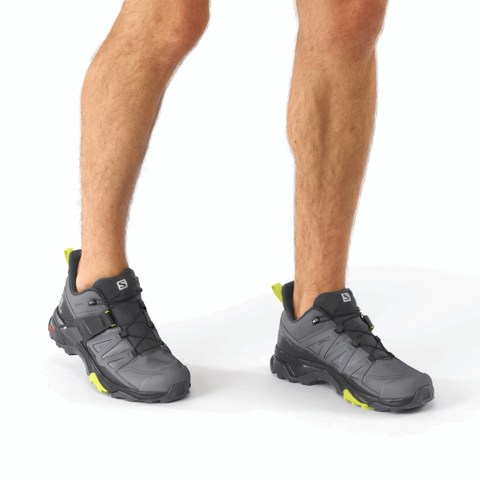 Men's Hiking Shoes X Ultra 4 Gore-Tex Quiet Shade-Black-Primrose - Image 7