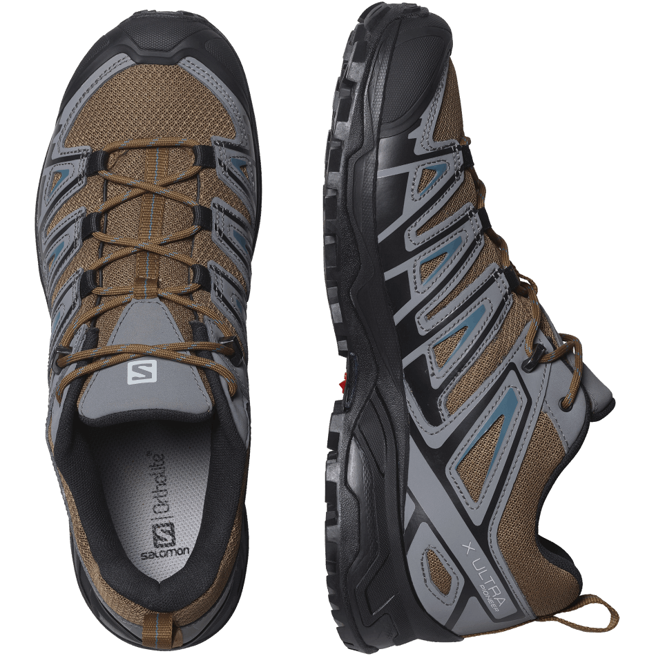 Men's Hiking Shoes X Ultra Pioneer Toffee-Quiet Shade-Mallard Blue - Image 6