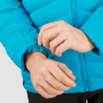 Men's Hooded Down Jacket Essential Xwarm Down Barrier Reef-Black - Image 7