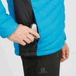 Men's Hooded Down Jacket Essential Xwarm Down Barrier Reef-Black - Image 8