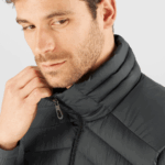 Men's Hooded Down Jacket Essential Xwarm Down Black - Image 6