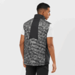 Men's Hooded Down Jacket Essential Xwarm Down Black-Ao - Image 2