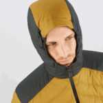 Men's Hooded Down Jacket Essential Xwarm Down Cumin-Black - Image 4