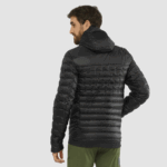 Men's Hooded Down Jacket Outline Down Black - Image 2