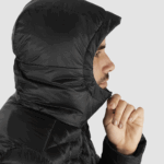 Men's Hooded Down Jacket Outline Down Black - Image 6