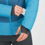 Men's Insulated Hooded Jacket Snowshelter Barrier Reef-Blue-Heather - Image 6