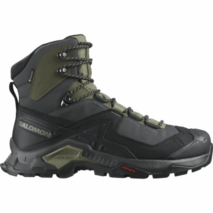 Men's Leather Hiking Boots Quest Element Gore-Tex Black-Green