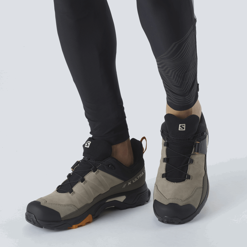 Men's Leather Hiking Shoes X Ultra 4 Leather Gore-Tex Golden Oak - Image 7