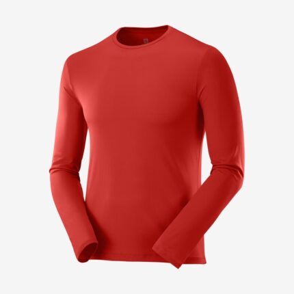 Men's Long Sleeve T-Shirt Agile Goji Berry