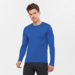 Men's Long Sleeve T-Shirt Agile Nautical Blue - Image 2