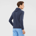 Men's Midlayer Jacket With Hood Essential Lightwarm Hooded Mood Indigo - Image 2