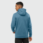 Men's Midlayer Jacket With Hood Essential Warm Fleece Mallard Blue-Heather - Image 2