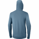 Men's Midlayer Jacket With Hood Essential Warm Fleece Mallard Blue-Heather - Image 5