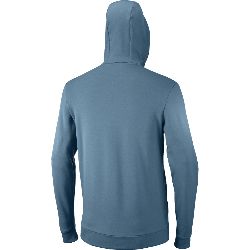 Men's Midlayer Jacket With Hood Essential Warm Fleece Mallard Blue-Heather - Image 5