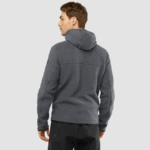 Men's Midlayer Jacket With Hood Essential Warm Teddy Ebony - Image 2