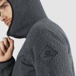 Men's Midlayer Jacket With Hood Essential Warm Teddy Ebony - Image 5
