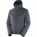 Men's Midlayer Jacket With Hood Essential Warm Teddy Ebony - Image 6