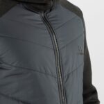 Men's Midlayer Jacket With Hood Essential Xwarm Hybrid Black-Heather - Image 4