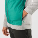 Men's Midlayer Jacket With Hood Essential Xwarm Hybrid Grey-Heather - Image 5