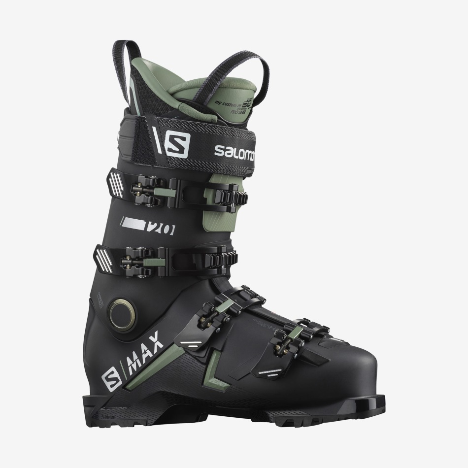Men's On-Piste Boots S/Max 120 Black-Oil Green-Silver - Image 1