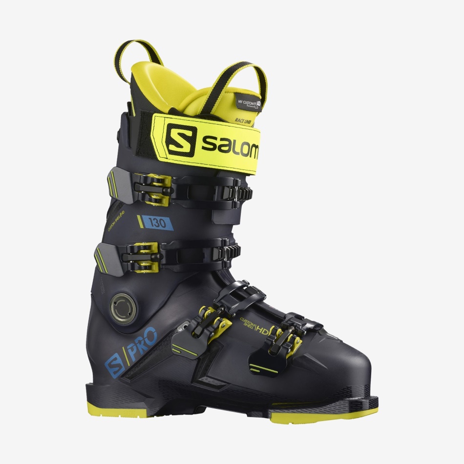 Men's On-Piste Boots S/Pro 130 Night Sky-Yellow-Medieval Blue - Image 1