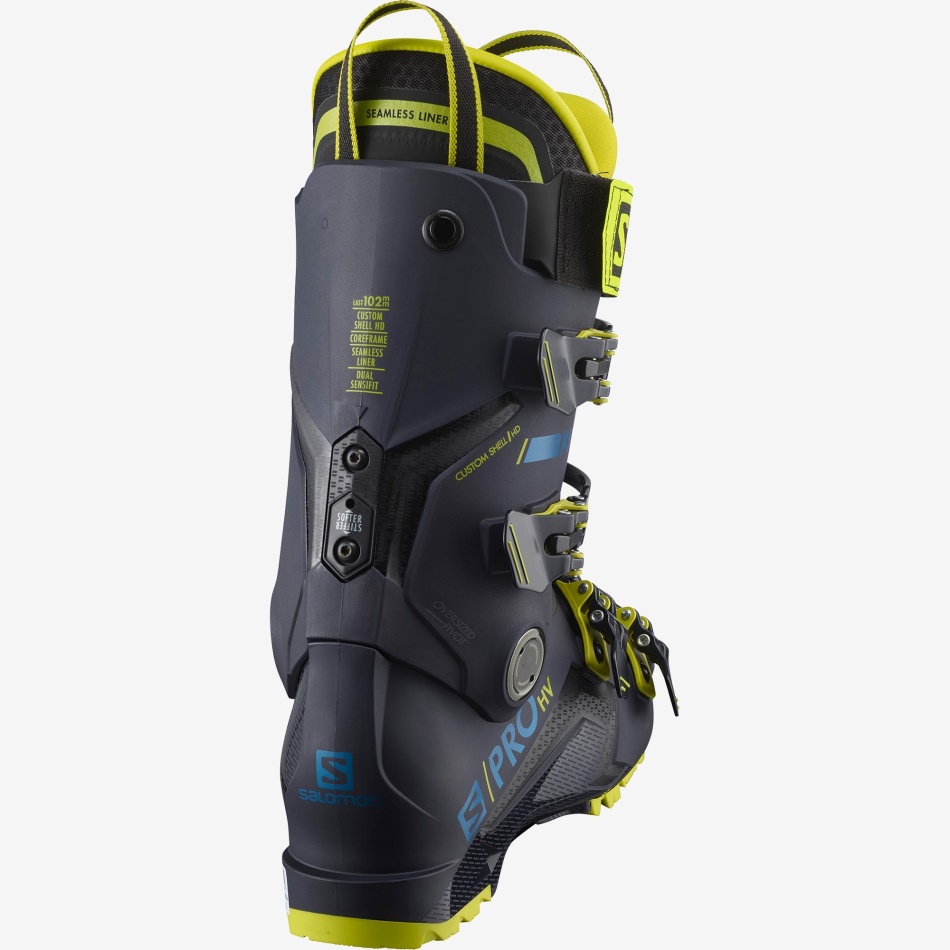 Men's On-Piste Boots S/Pro Hv 130 Night Sky-Acid Green-Black - Image 2