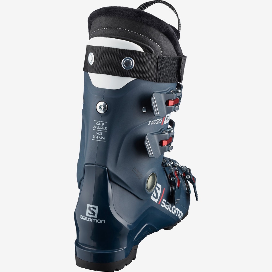 Men's On-Piste Boots X Access 90 Wide Petrol Blue-Red - Image 2