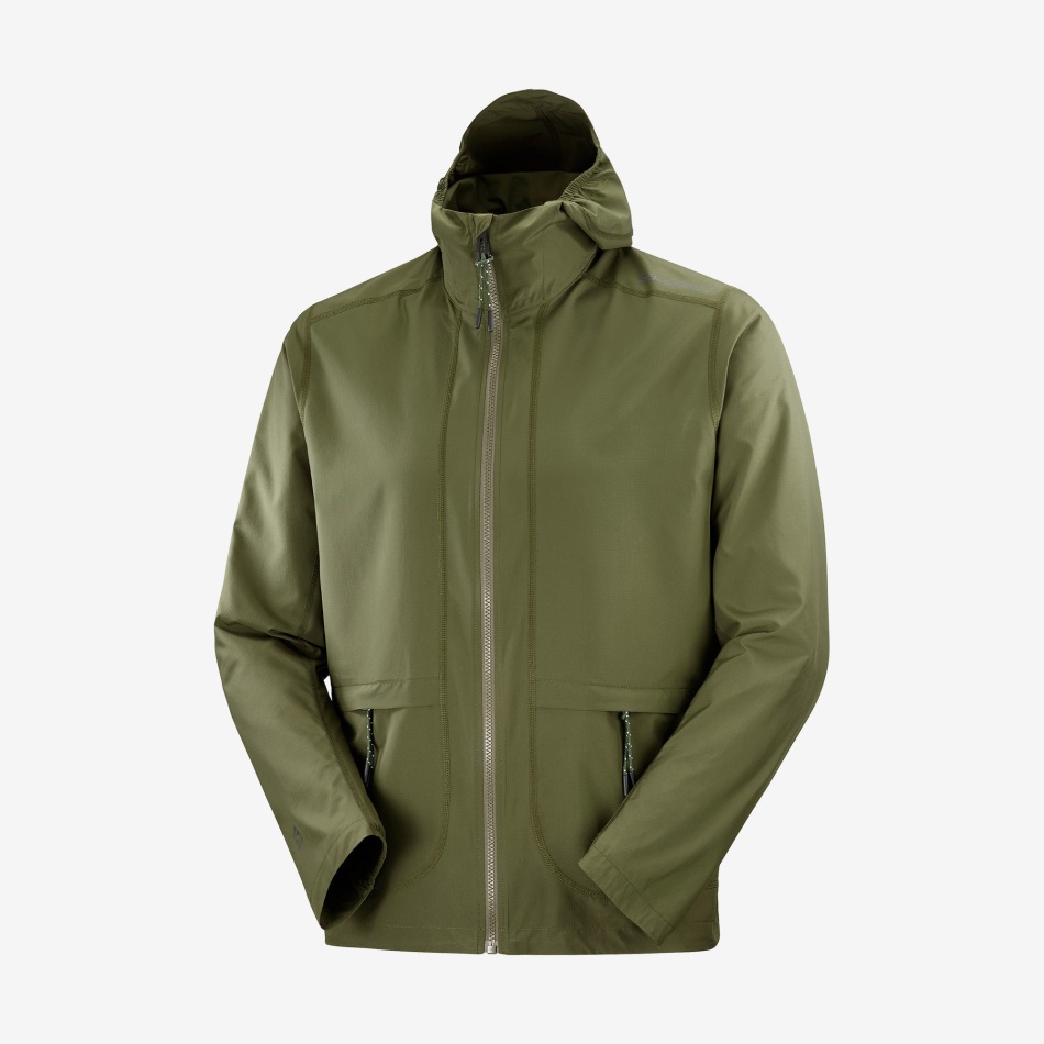 mens_shell_jacket_outlife_packable_shell_u_olive_night.jpg Men's Shell Jacket Outlife Packable Shell U Olive Night - Image 1