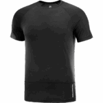 Men's Short Sleeve T-Shirt Cross Run Deep Black - Image 4