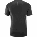 Men's Short Sleeve T-Shirt Cross Run Deep Black - Image 5