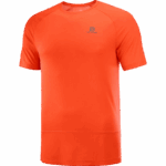 Men's Short Sleeve T-Shirt Cross Run Fiery Red - Image 4