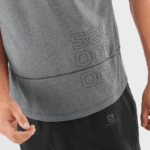 Men's Short Sleeve T-Shirt Cross Run Graphic Black-White - Image 3
