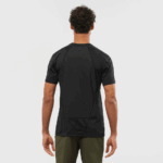 Men's Short Sleeve T-Shirt Outline Black - Image 2