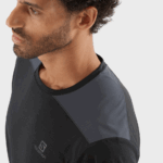 Men's Short Sleeve T-Shirt Outline Black - Image 3