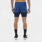 Men's Shorts Cross 2In1 Navy Peony-Night Sky - Image 2