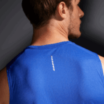 Men's Tank Cross Run Nautical Blue-Black-Heather - Image 3